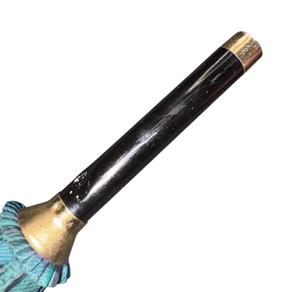 Aramis Tartan Plaid Umbrella Scottie Dog's Head Handle Scottish Terrier Blue - Picture 16 of 16